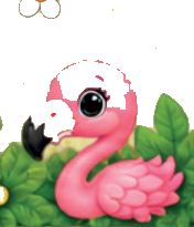 Flamingo van Animal Pockets