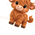 Highlander Cow van Animal Pockets