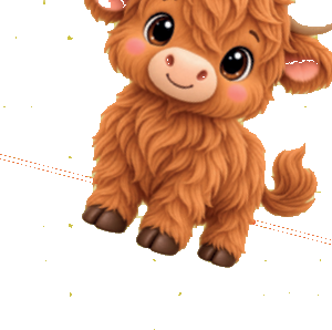 Highlander Cow van Animal Pockets