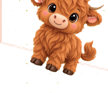 Highlander Cow van Animal Pockets